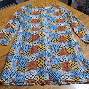 ANTHROPOLOGIE Compania Fantastica SMALL WOMENS DRESS Multicolor Long Sleeve NEW
